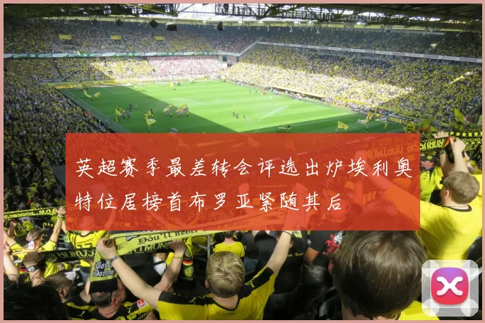 英超赛季最差转会评选出炉埃利奥特位居榜首布罗亚紧随其后